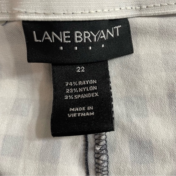 Lane Bryant 22 Checkered Ankle Pants Summer Resort Vacation Casual - Picture 4 of 6